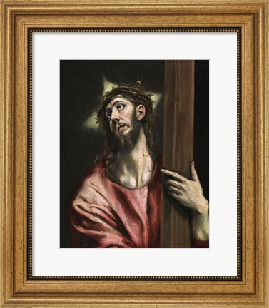 Framed Christ with the Cross c. 1587-1596 Print