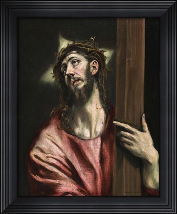 Framed Christ with the Cross c. 1587-1596 Print