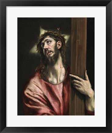 Framed Christ with the Cross c. 1587-1596 Print