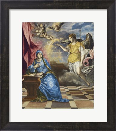 Framed Annunciation c. 1576 Print