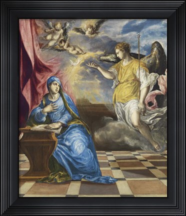 Framed Annunciation c. 1576 Print