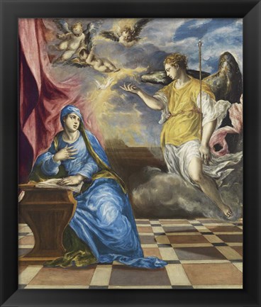 Framed Annunciation c. 1576 Print