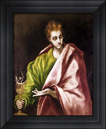 Framed Apostle Saint John the Evangelist Print