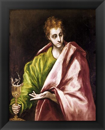 Framed Apostle Saint John the Evangelist Print