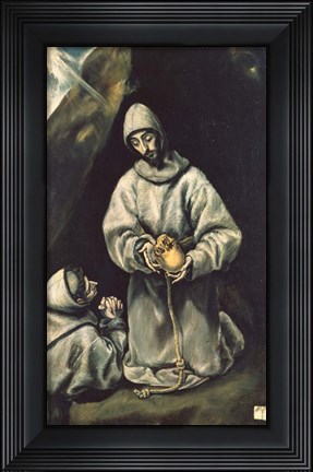 Framed Saint Francis of Assisi 1600 Print