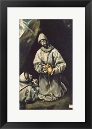 Framed Saint Francis of Assisi 1600 Print