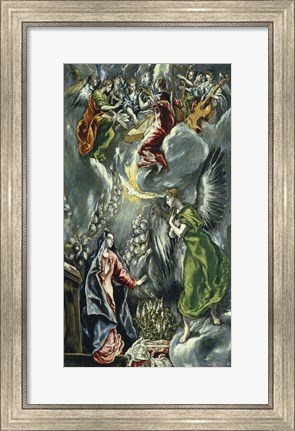Framed Annunciation, c 1596-1600 Print