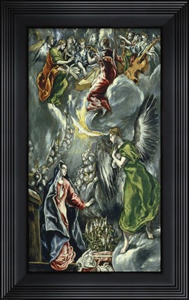 Framed Annunciation, c 1596-1600 Print