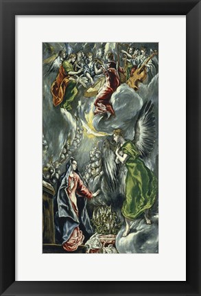 Framed Annunciation, c 1596-1600 Print