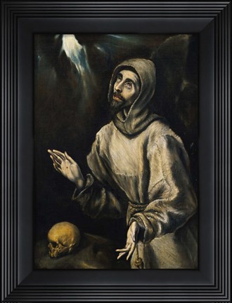 Framed St Francis Receiving the Stigmata Print