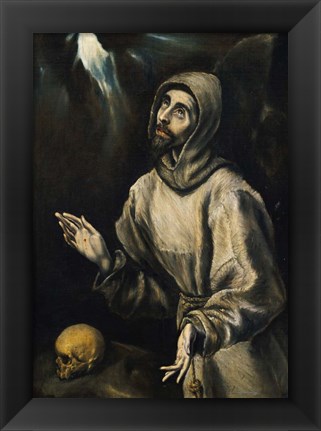 Framed St Francis Receiving the Stigmata Print