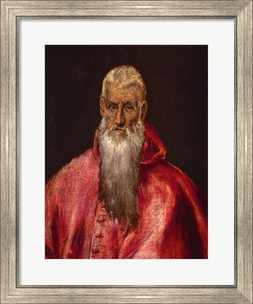 Framed Saint Jerome as a Cardinal Print