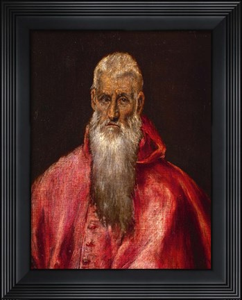 Framed Saint Jerome as a Cardinal Print
