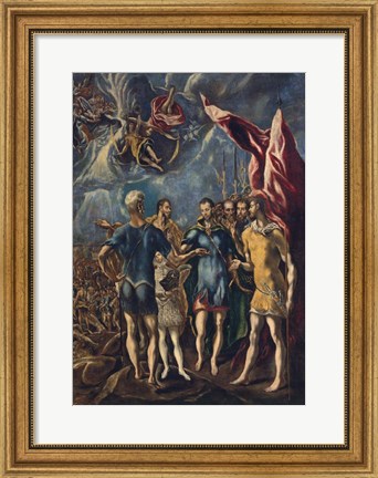 Framed Martyrdom of St Maurice and the Theban Legion, c 1580-1852 Print