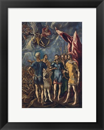 Framed Martyrdom of St Maurice and the Theban Legion, c 1580-1852 Print