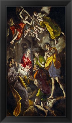 Framed Adoration of the Shepherds Print