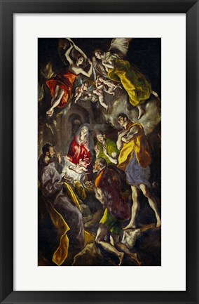 Framed Adoration of the Shepherds Print