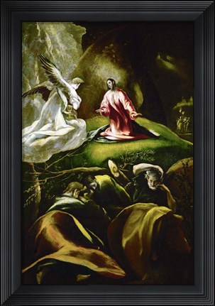 Framed Christ at the Mount of Olives c. 1610 Print
