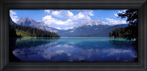 Framed Emerald Lake Reflections, Alberta, Canada Print
