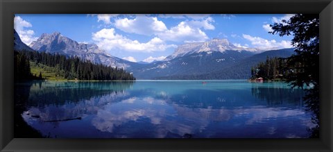 Framed Emerald Lake Reflections, Alberta, Canada Print