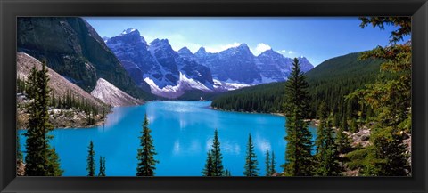 Framed Moraine Lake, Banff National Park, Alberta, Canada Print