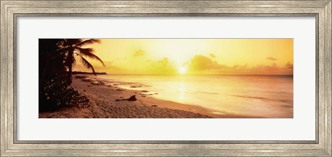 Framed Sint Maarten Sunset, Netherlands Antilles Print