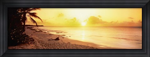Framed Sint Maarten Sunset, Netherlands Antilles Print