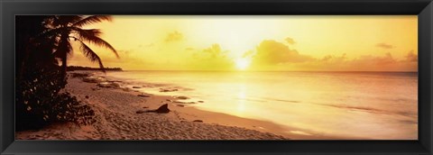 Framed Sint Maarten Sunset, Netherlands Antilles Print