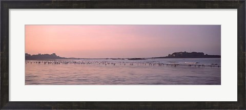 Framed Fort Bloque Beach, Brittany, France Print