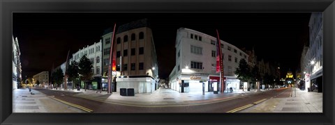 Framed 360 Degree View of Fountain Lane, Belfast, Northern Ireland Print