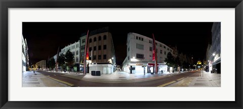 Framed 360 Degree View of Fountain Lane, Belfast, Northern Ireland Print