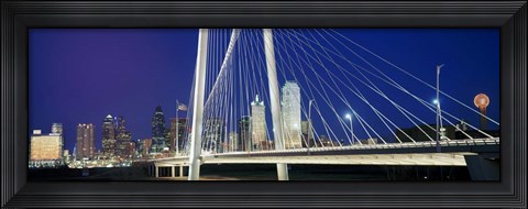 Framed Margaret Hunt Hill Bridge, Dallas, Texas Print