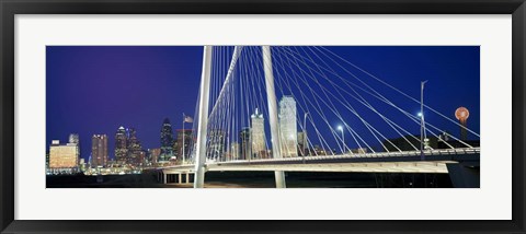 Framed Margaret Hunt Hill Bridge, Dallas, Texas Print