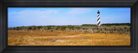 Framed Cape Hatteras Lighthouse, Outer Banks, North Carolina Print