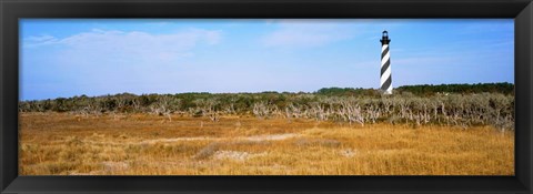 Framed Cape Hatteras Lighthouse, Outer Banks, North Carolina Print