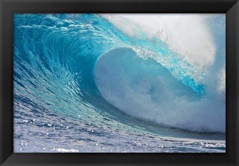 Framed Tahitian Waves III Print