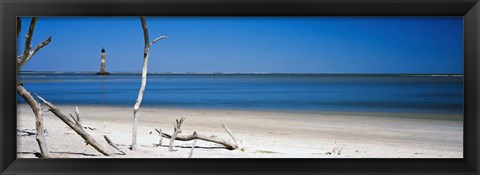 Framed Morris Island Lighthouse, South Carolina Print