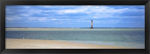 Framed Morris Island Lighthouse Print