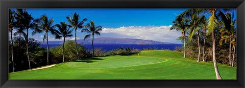 Framed Wailea Emerald Course, Maui, Hawaii Print