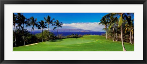 Framed Wailea Emerald Course, Maui, Hawaii Print