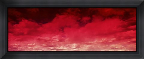 Framed Red Cloud Sky Print