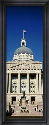 Framed Indiana State Capitol Building, Indianapolis, Indiana Print
