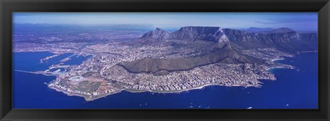 Framed Aerial View of Cape Town, South Africa Print