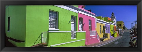 Framed Colorful Houses, Cape Town, South Africa Print