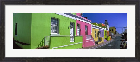 Framed Colorful Houses, Cape Town, South Africa Print