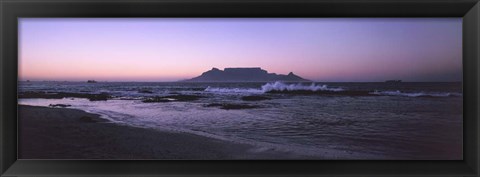 Framed Blouberg Beach at Sunset, Cape Town, South Africa Print