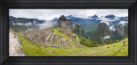 Framed Machu Picchu in the Fog, Peru Print