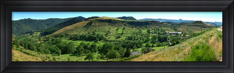 Framed Le Chambon-sur-Lignon, Mont Gerbier de Jonc, France Print