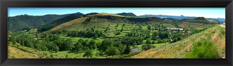 Framed Le Chambon-sur-Lignon, Mont Gerbier de Jonc, France Print