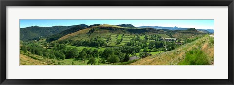 Framed Le Chambon-sur-Lignon, Mont Gerbier de Jonc, France Print